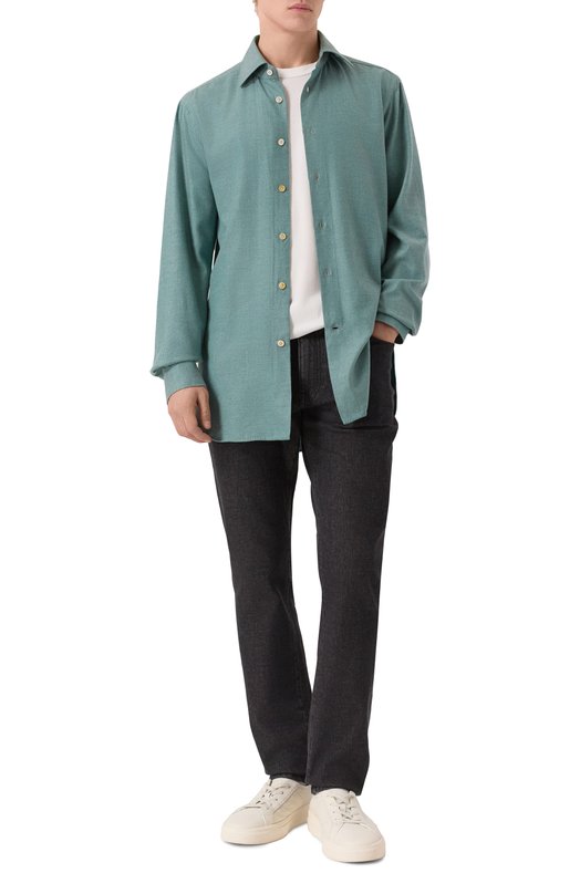 Рубашка Kiton UCCH0944006 Зелёный  UCCH0944006 Фото 2