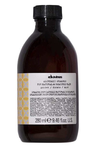 Женский шампунь для �натуральных и окрашенных волос alchemic, золотой (280ml) DAVINES, арт. 67218