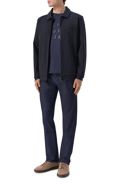 Куртка из вискозы BOGNER темно-синего цвета по цене 48300 руб., арт. 88309360, фото 2 Куртка из вискозы BOGNER, арт. 88309360, фото 2