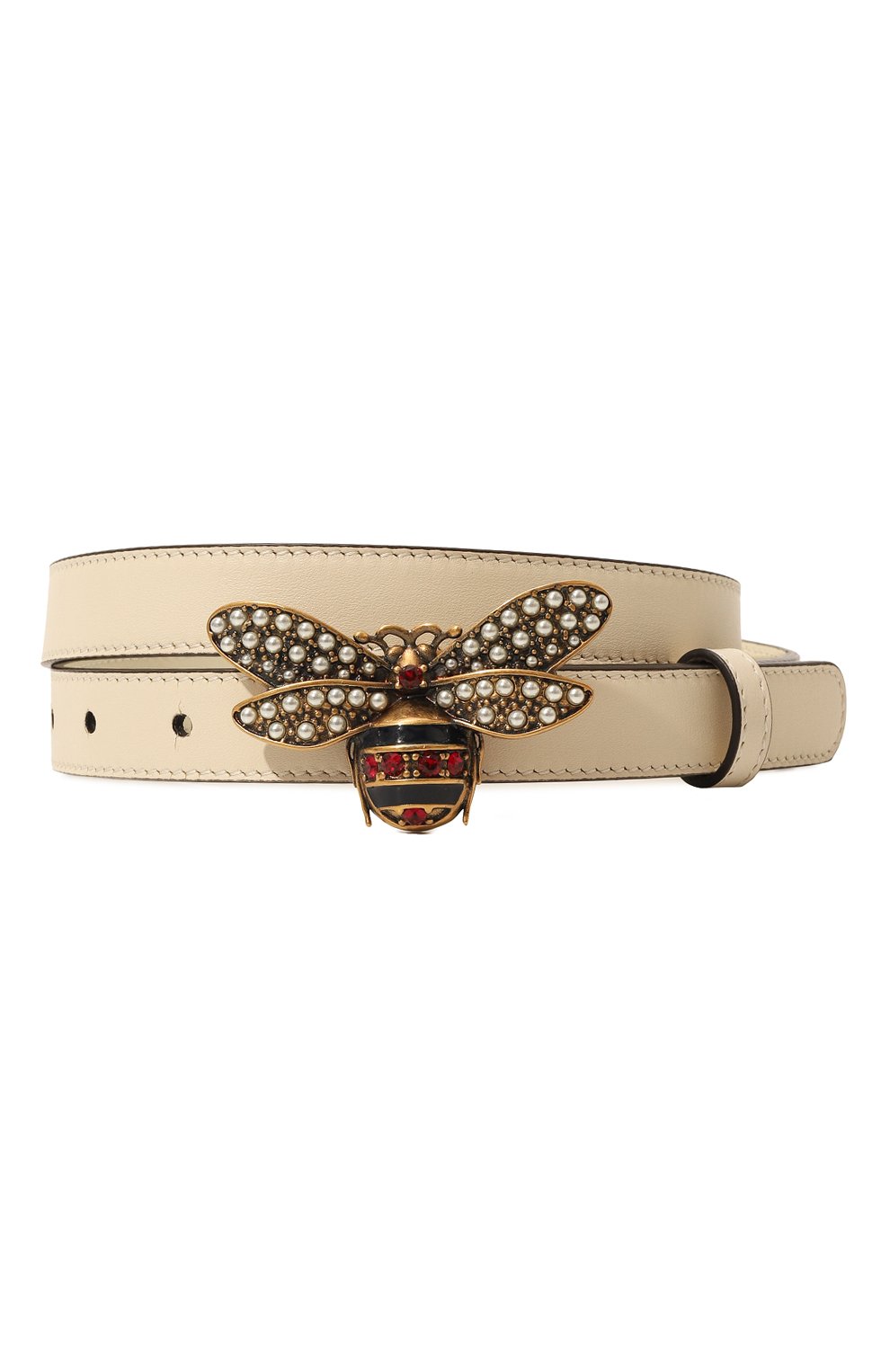 Кожаный ремень GUCCI кремового цвета по цене 49950 руб., арт. 476452 DYWNX, фото 1 Кожаный ремень GUCCI, арт. 476452 DYWNX, фото 1