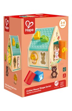 Детского игрушка-сортер домик на дереве HAPE разноцветного цвета, арт. E0515_HP | Фото 2 (Нос: Не проставлено; Региональные ограничения белый список (Axapta Mercury): Не проставлено; Игрушки: Малыши - сортеры)
