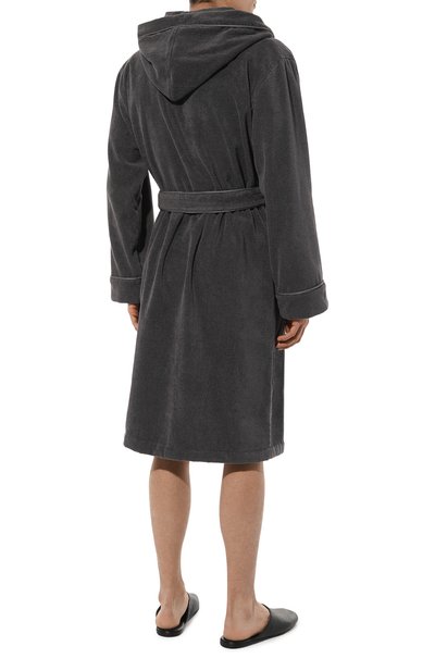 Хлопковый халат GIORGIO ARMANI темно-серого цвета по цене 56700 руб., арт. 200387/CC947, фото 4 Хлопковый халат GIORGIO ARMANI, арт. 200387/CC947, фото 4