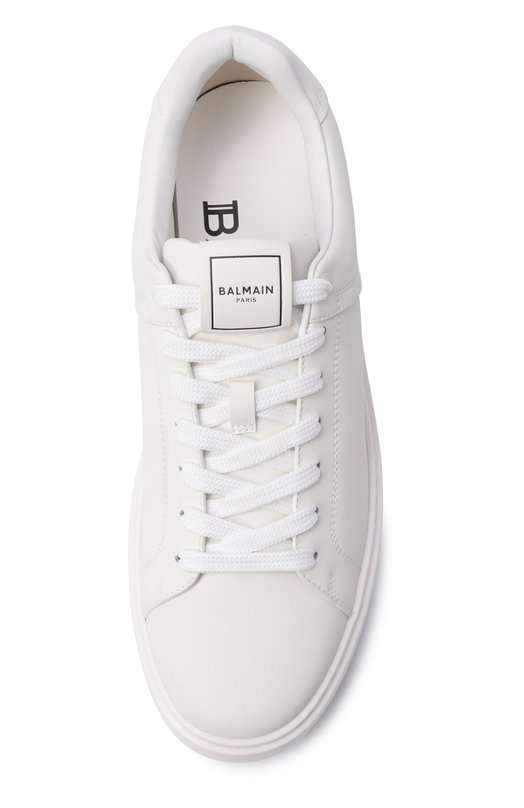 Кожаные кеды B-Court Balmain GM1VI288/LVTR Белый  GM1VI288/LVTR Фото 6