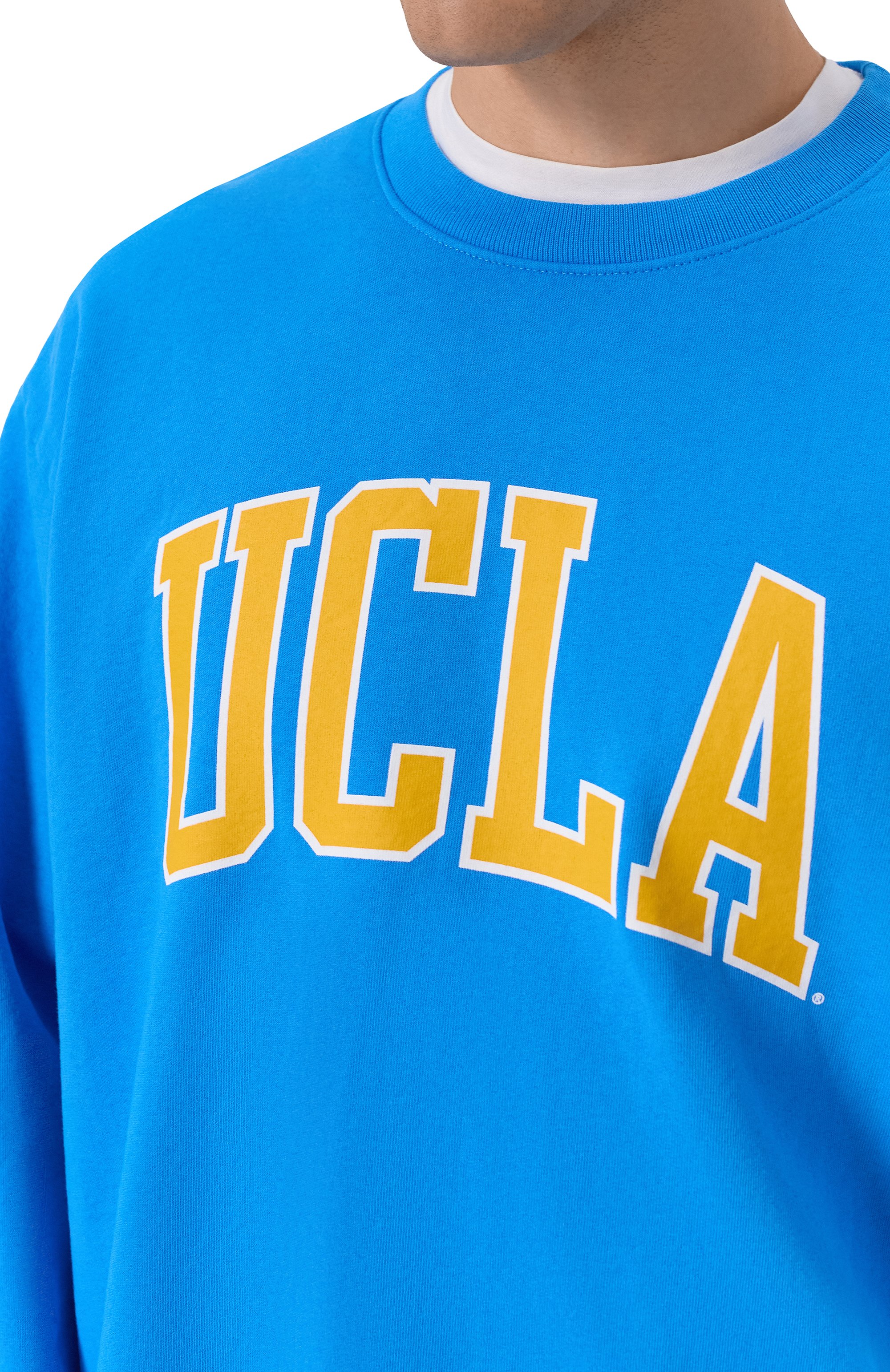 Хлопковый свитшот sporty & rich x ucla SPORTY AND RICH, арт. ST071615637BL116, фото 5