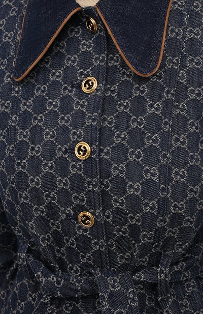 Джинсовый жакет GUCCI темно-синего цвета по цене 331200 руб., арт. 652658/XDBIP, фото 5 Джинсовый жакет GUCCI, арт. 652658/XDBIP, фото 5