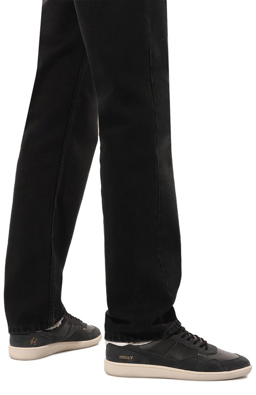 Кожаные кеды Hidnander Чёрный, фото 3