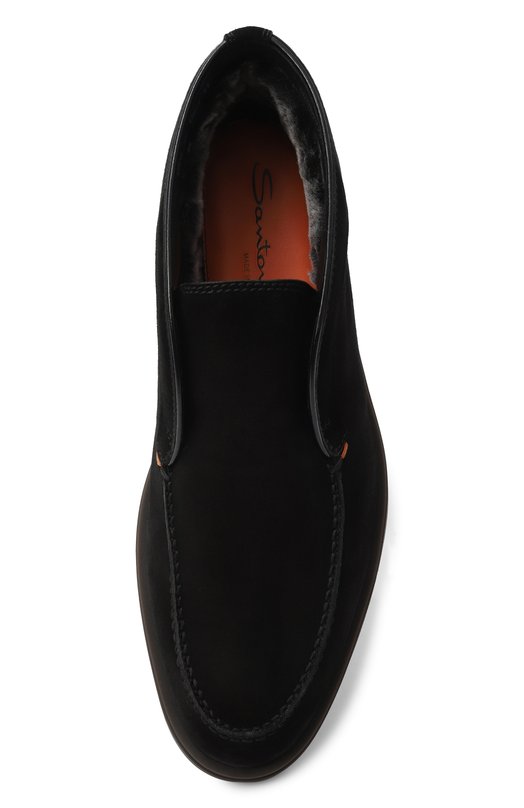 Замшевые ботинки Detroit Santoni MGDG17823SM0AGEXG76 Чёрный  MGDG17823SM0AGEXG76 Фото 6