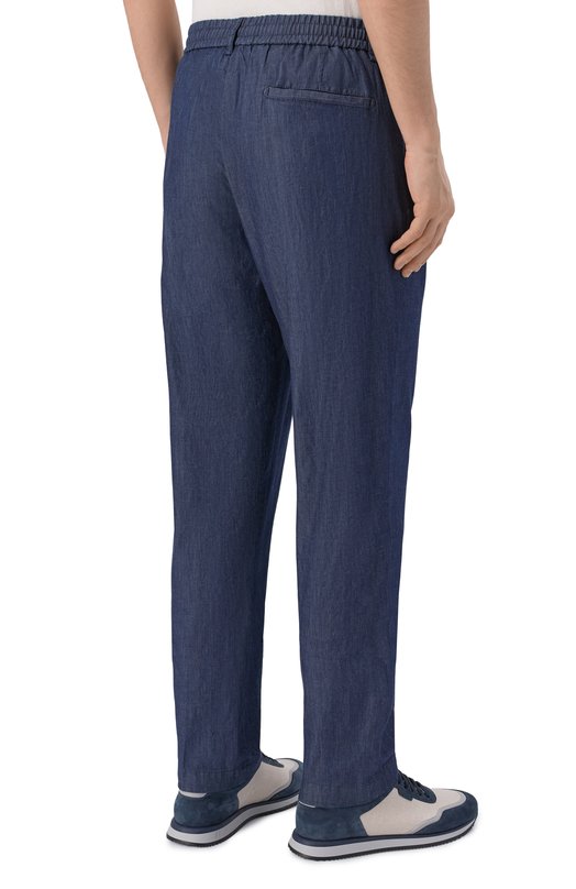 Хлопковые брюки Berwich SPIAGGIA 1P-GD/AL1717X Синий  SPIAGGIA 1P-GD/AL1717X Фото 4