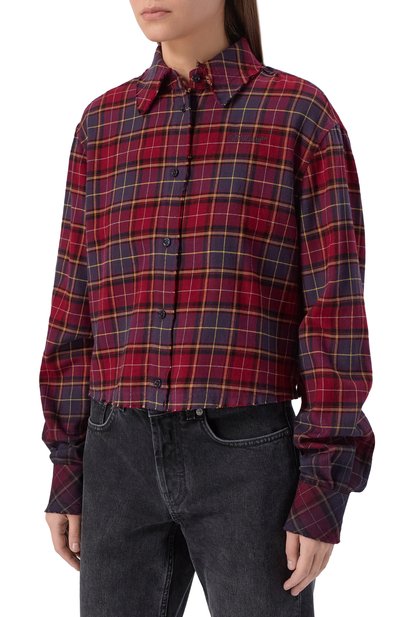 Хлопковая рубашка OFF-WHITE, арт. 0WGE02HF25FAB001, фото 3