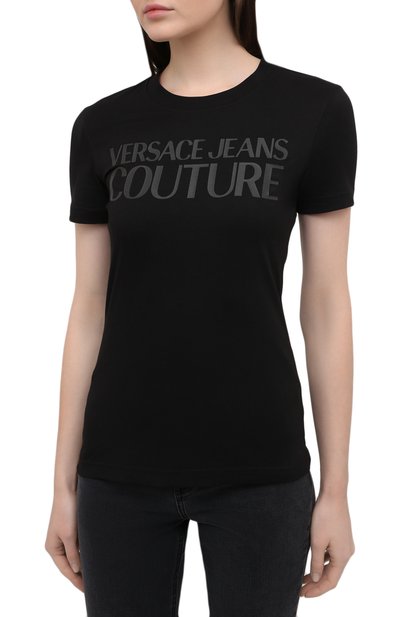 Хлопковая футболка VERSACE JEANS COUTURE, арт. B2HWA7TA-WDP608 L0G0 PLAS/30454, фото 3