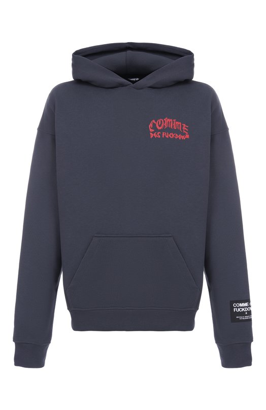 Хлопковое худи Comme des Fuckdown CFABM01807 Серый CFABM01807