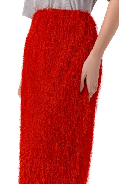 Юбка DRIES VAN NOTEN красного цвета по цене 92650 руб., арт. 010860/3038, фото 5 Юбка DRIES VAN NOTEN, арт. 010860/3038, фото 5