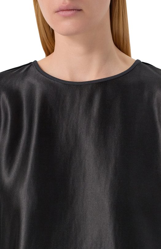 Атласная блузка Giorgio Armani GW001580/TE15808 Чёрный  GW001580/TE15808 Фото 5