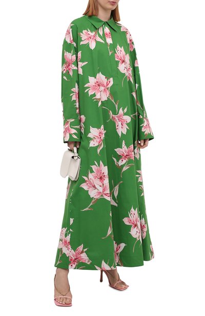 Хлопковое платье VALENTINO, арт. VB0VDBU66DC, фото 2