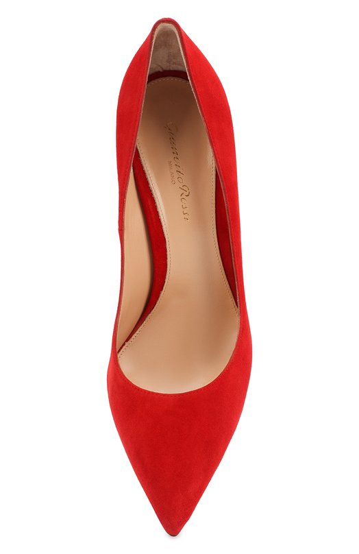 Замшевые туфли Gianvito 105 на шпильке Gianvito Rossi G28470/SUEDE Красный  G28470/SUEDE Фото 5