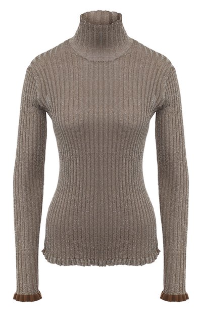 Женская шелковая водолазка с металлизированной нитью CHLOÉ, арт. CHC18WMP29600