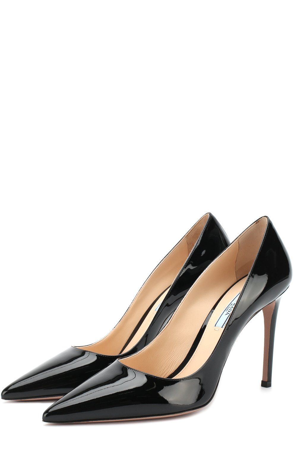 Лаковые туфли на шпильке PRADA, арт. 1I834I-69-F0002-100, фото 1