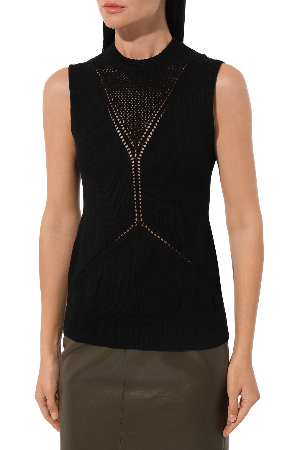 Топ из шерсти и хлопка JIL SANDER, арт. J01NC0139/J14617, фото 3