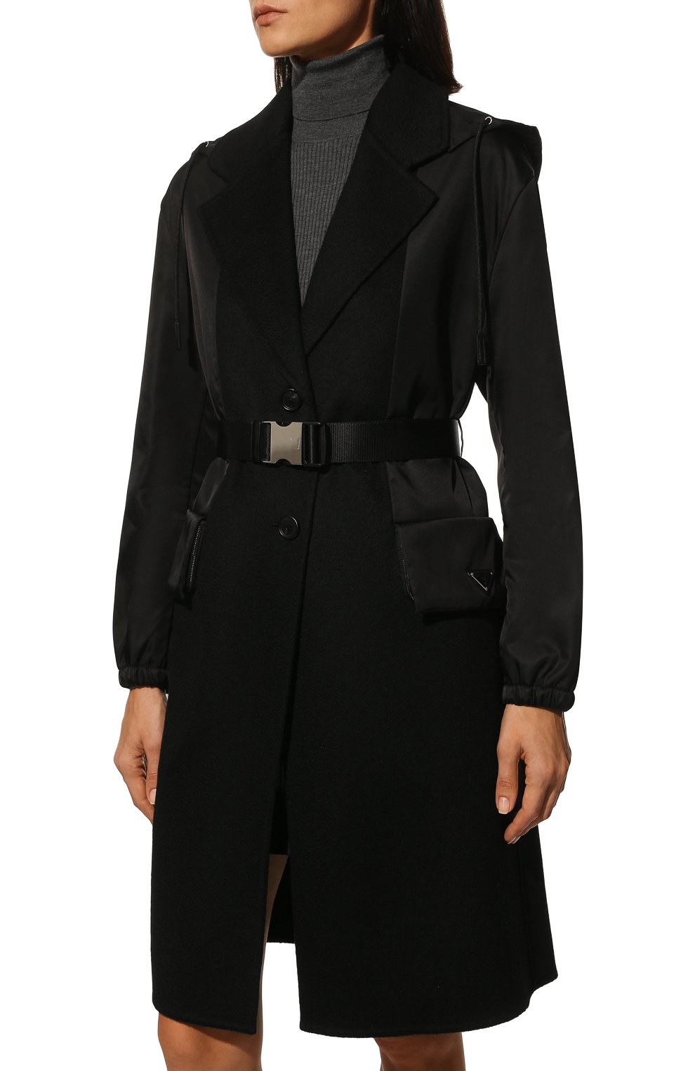 Кашемировое пальто PRADA, арт. P670OH-1ZCK-F0806-212, фото 3