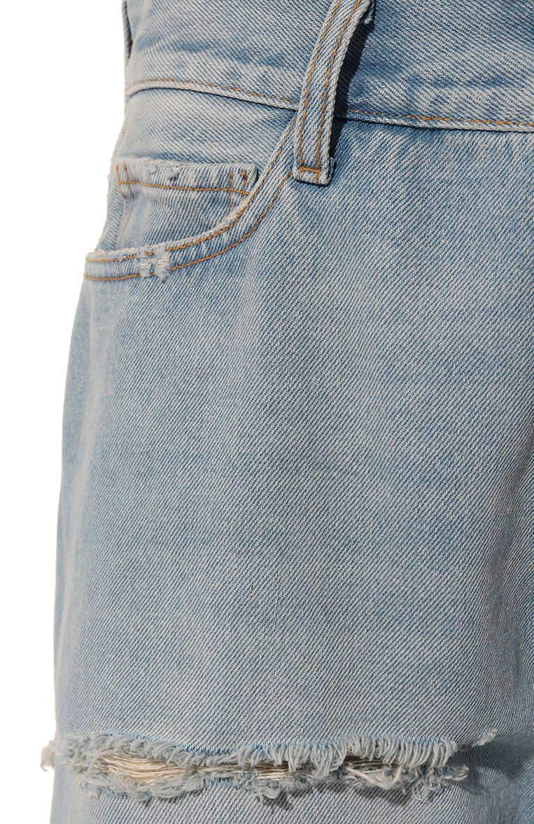 Женские джинсы DARKPARK голубого цвета, арт. WTR31 DBL01W052 | Фото 5 (Силуэт Ж (брюки и джинсы): Широкие; Кросс-КТ: Деним; Длина (брюки, джинсы): Стандартные; Стили: Гранж; Материал сплава: Проставлено; Материал внешний: Хлопок, Деним; Драгоценные камни: Проставлено)