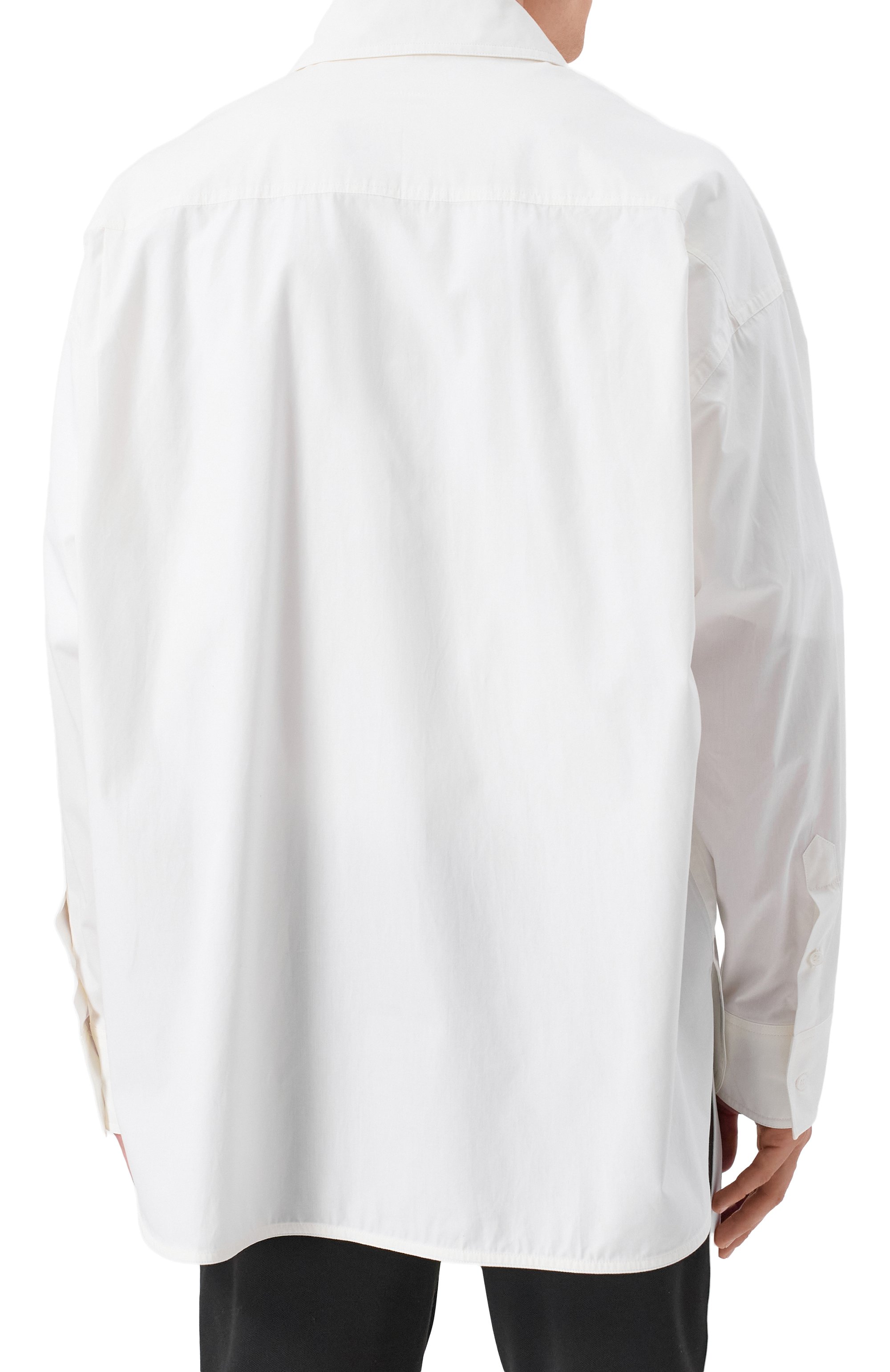 Хлопковая рубашка MM6, арт. SH0DT0027/M35152, фото 4