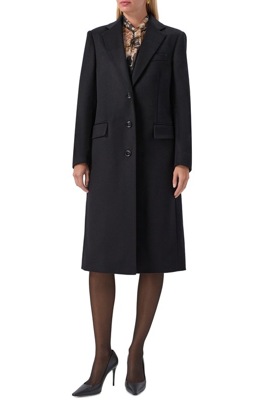 Пальто из шерсти и вискозы Dolce & Gabbana F0W3AT/GDDC1 Чёрный  F0W3AT/GDDC1 Фото 3