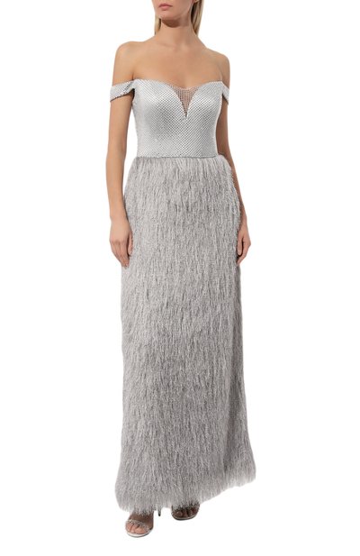 Платье с отделкой стразами и перьями SPERANZA COUTURE, арт. SC068, фото 2