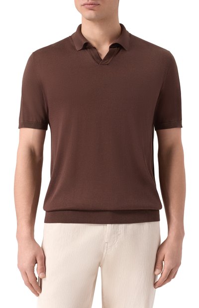 Шелковое поло CORNELIANI, арт. 27M541/2725170, фото 3