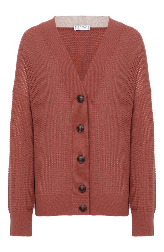 Кашемировый кардиган Brunello Cucinelli M12205106 Коричневый M12205106