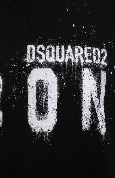Хлопковое худи DSQUARED2 черного цвета по цене 44300 руб., арт. S80GU0054/S25516, фото 5 Хлопковое худи DSQUARED2, арт. S80GU0054/S25516, фото 5