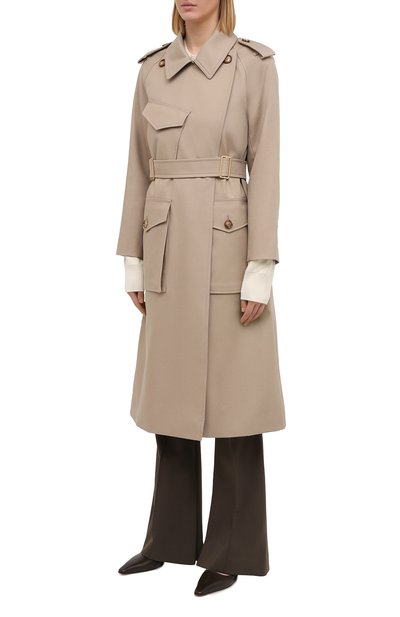 Хлопковый тренч BURBERRY бежевого цвета по цене 334000 руб., арт. 8033607, фото 3 Хлопковый тренч BURBERRY, арт. 8033607, фото 3
