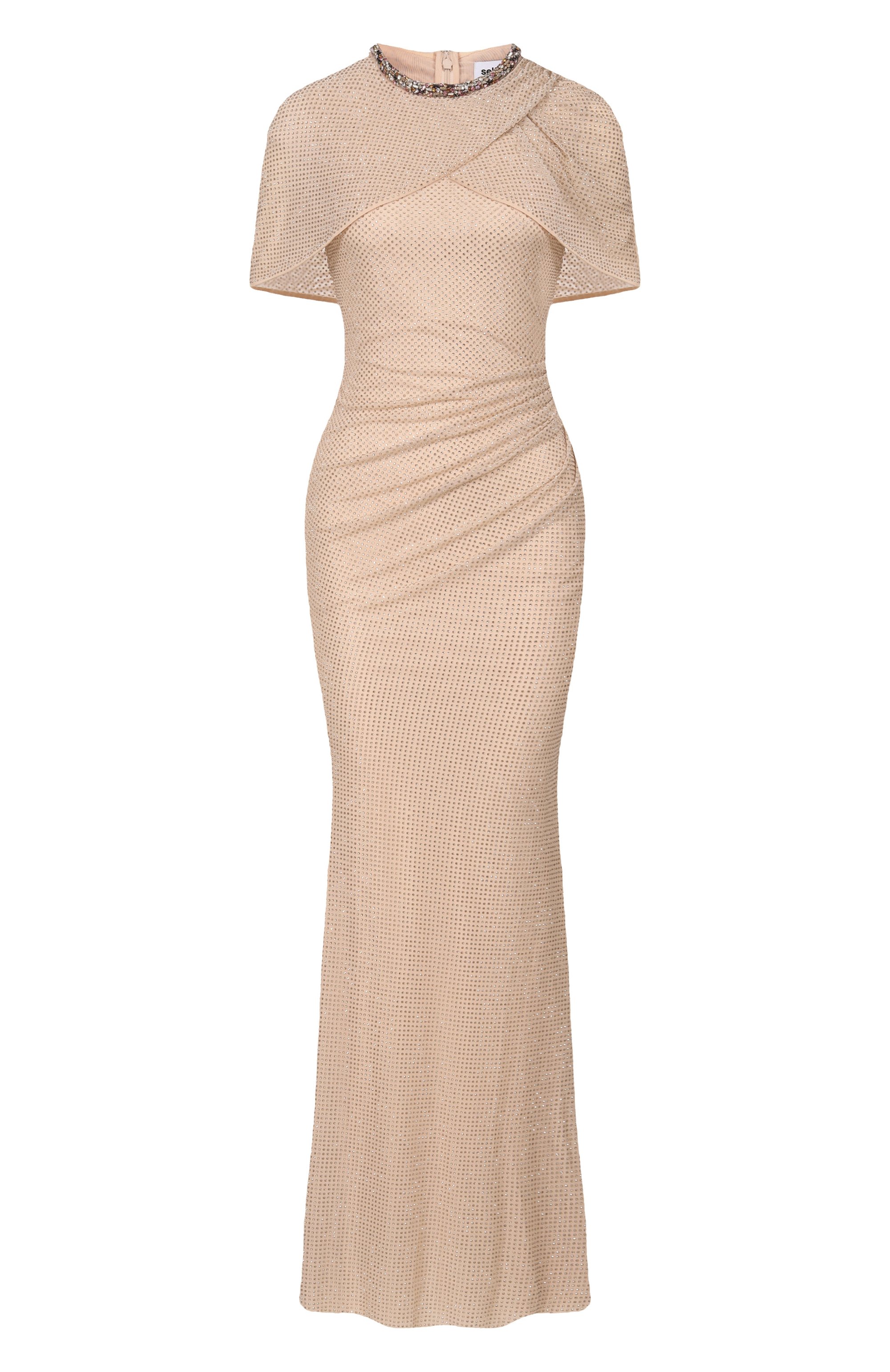 Платье с отделкой стразами SELF-PORTRAIT, арт. RS26502XCH, фото 1