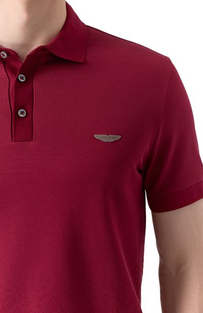 Поло из хлопка и шелка boss x aston martin BOSS CAMEL, арт. 50537882, фото 5