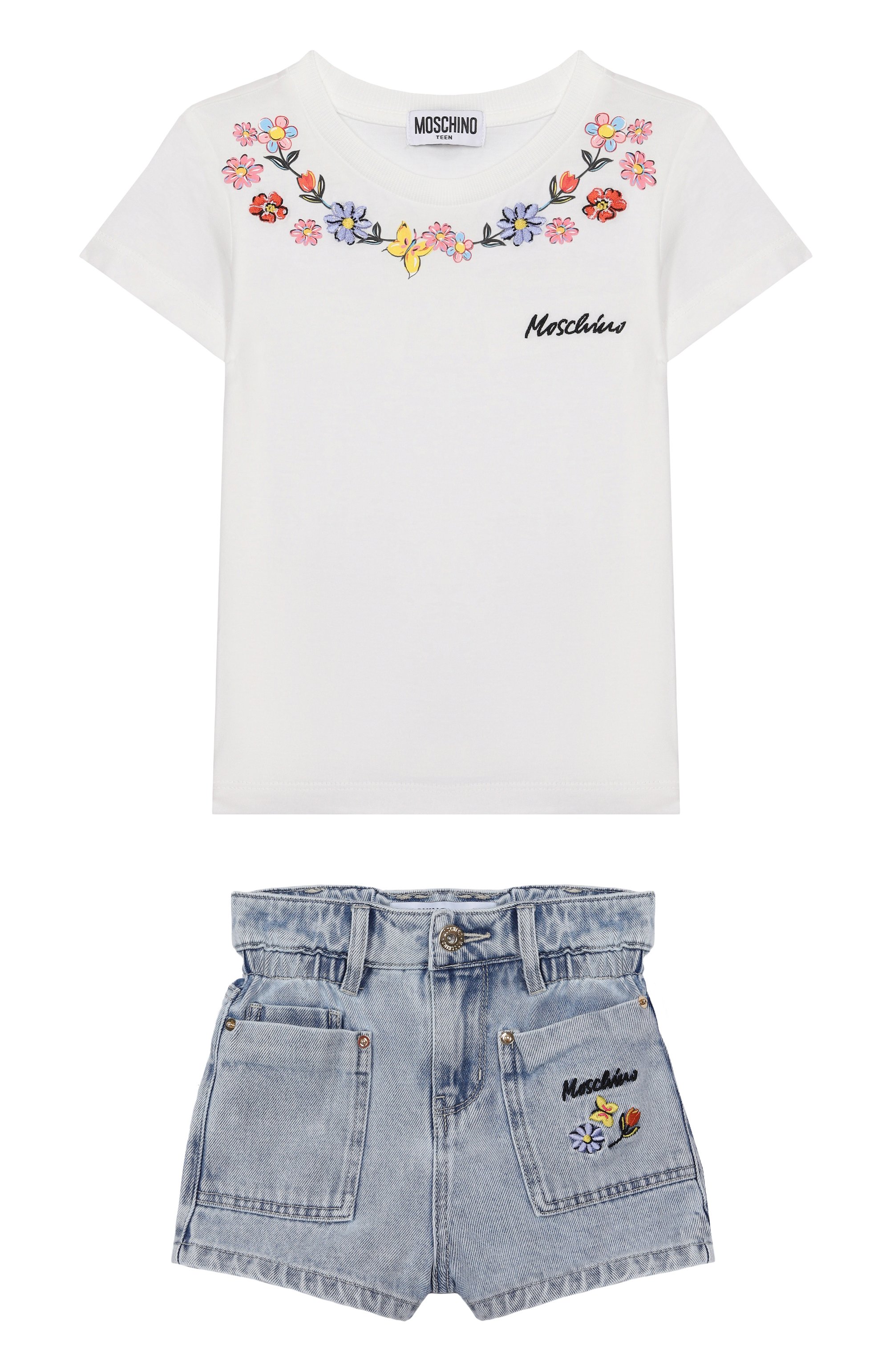 Комплект из футболки и шорт MOSCHINO, арт. HDG01B/L0E08/10-14, фото 1