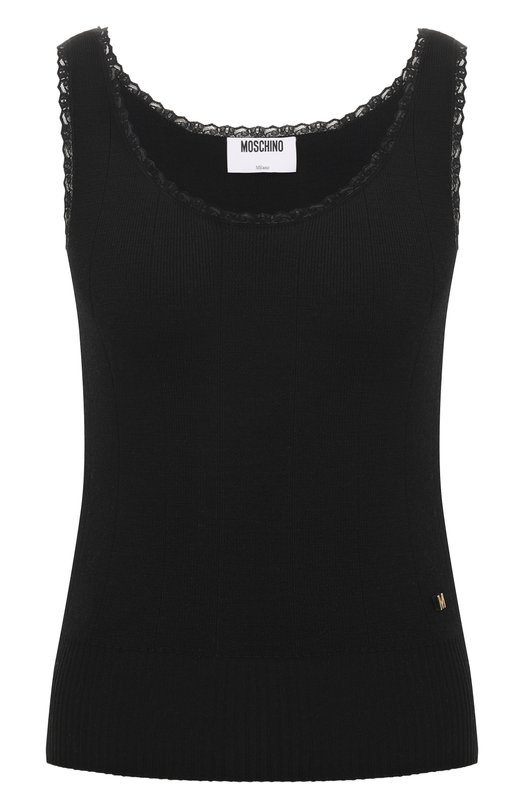 Шерстяной топ Moschino A0881/5401 Чёрный A0881/5401