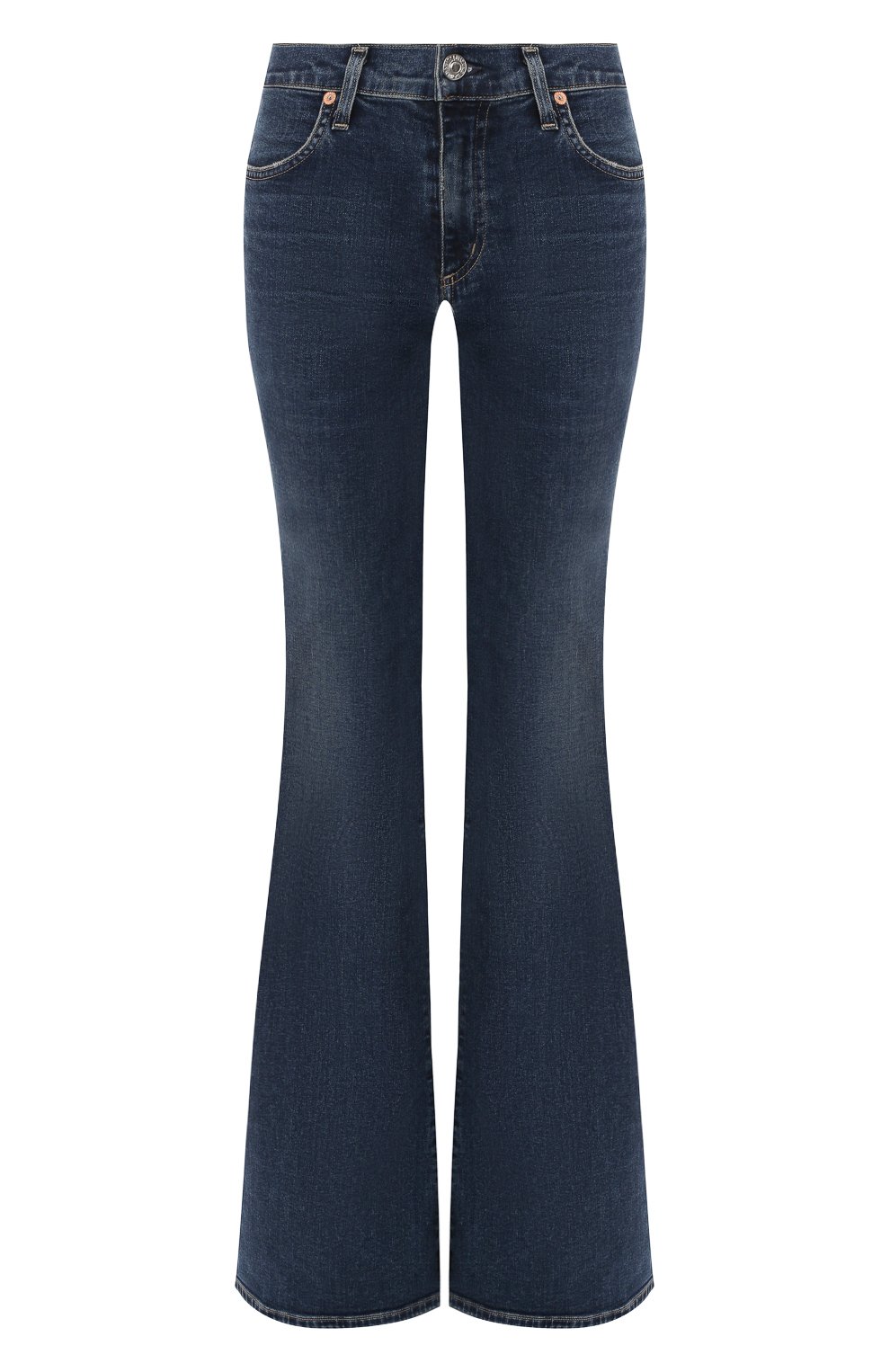 Расклешенные джинсы CITIZENS OF HUMANITY синего цвета по цене 37650 руб., арт. 1703D-989, фото 1 Расклешенные джинсы CITIZENS OF HUMANITY, арт. 1703D-989, фото 1