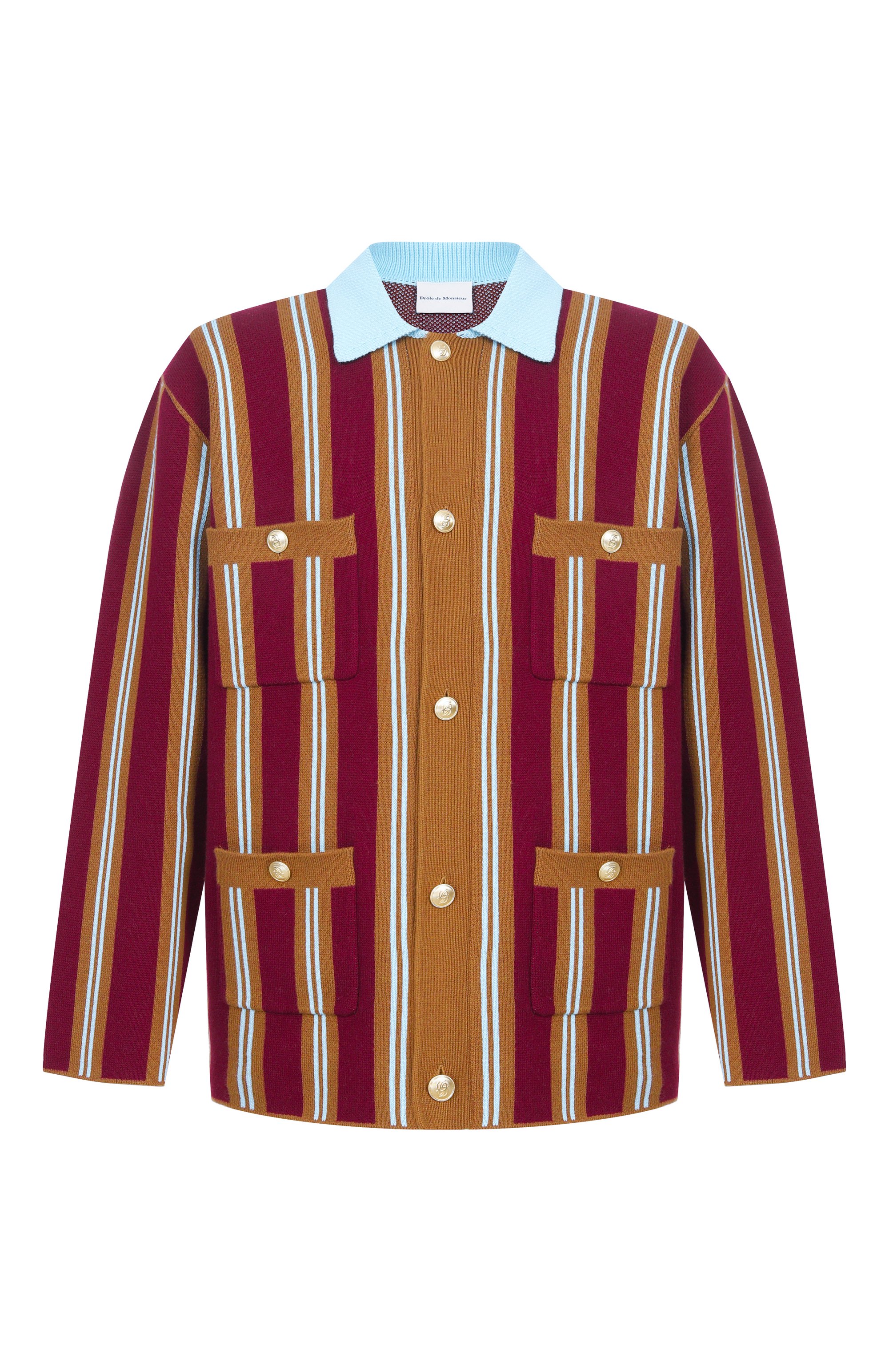 Кардиган из хлопка и шерсти DROLE DE MONSIEUR, арт. K-CA171-W0023-WN, фото 1