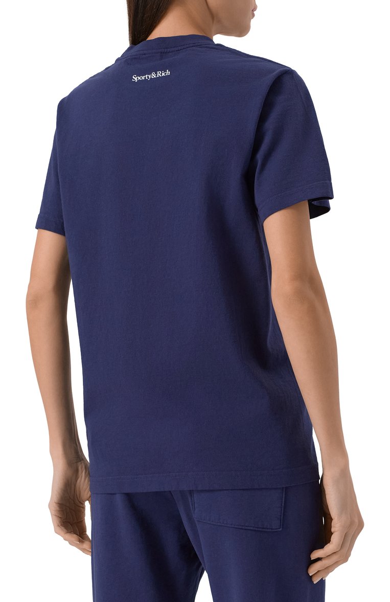 Хлопковая футболка sporty & rich x ucla SPORTY AND RICH, арт. T0043615639BL106, фото 1