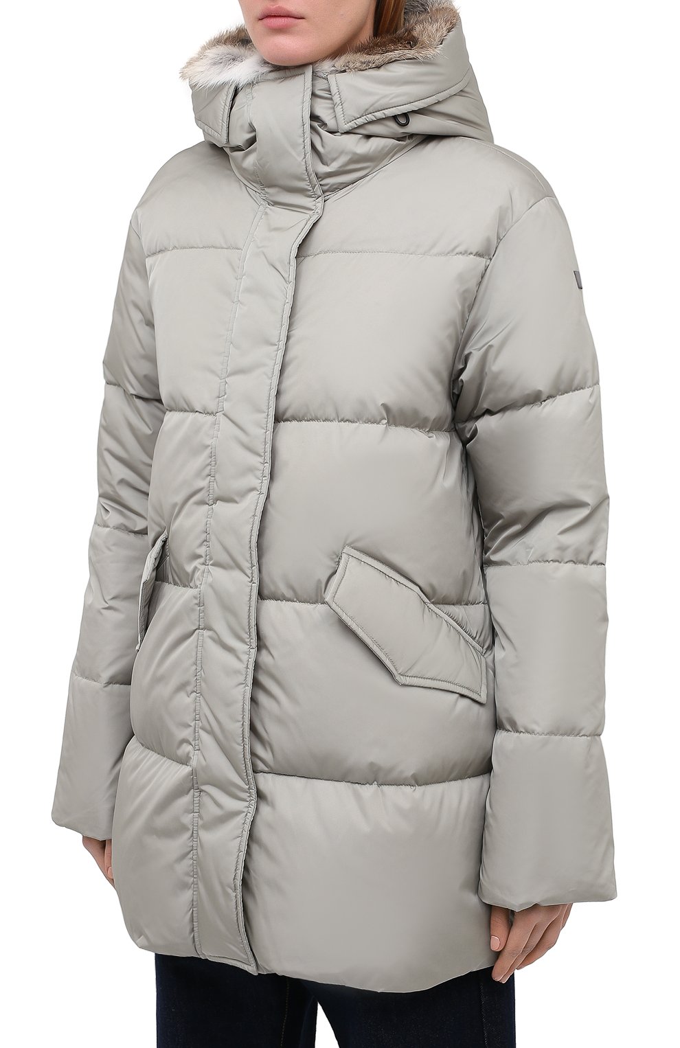 Пуховик LEMPELIUS серого цвета по цене 112500 руб., арт. 3000/275RS25, фото 3 Пуховик LEMPELIUS, арт. 3000/275RS25, фото 3