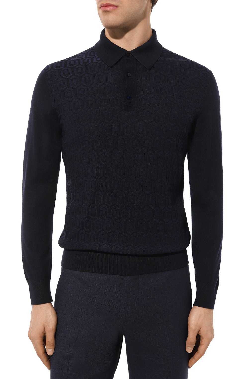 Поло из шерсти и шелка STEFANO RICCI, арт. KE06004AP1/E23405/ALG, фото 3