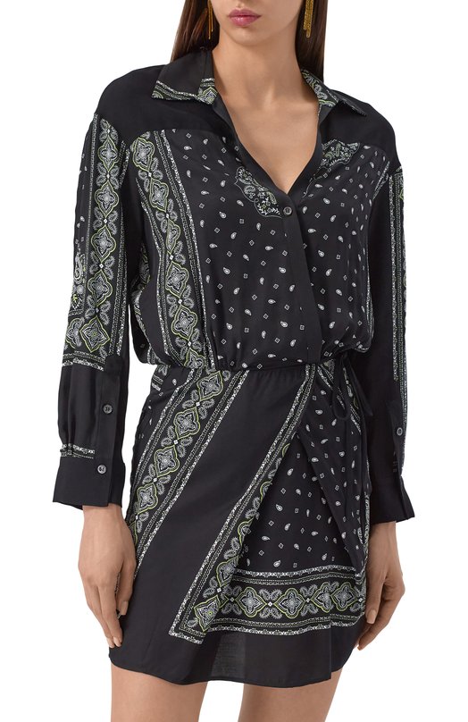 Платье из вискозы Pinko 104665/A2CK Чёрный  104665/A2CK Фото 3