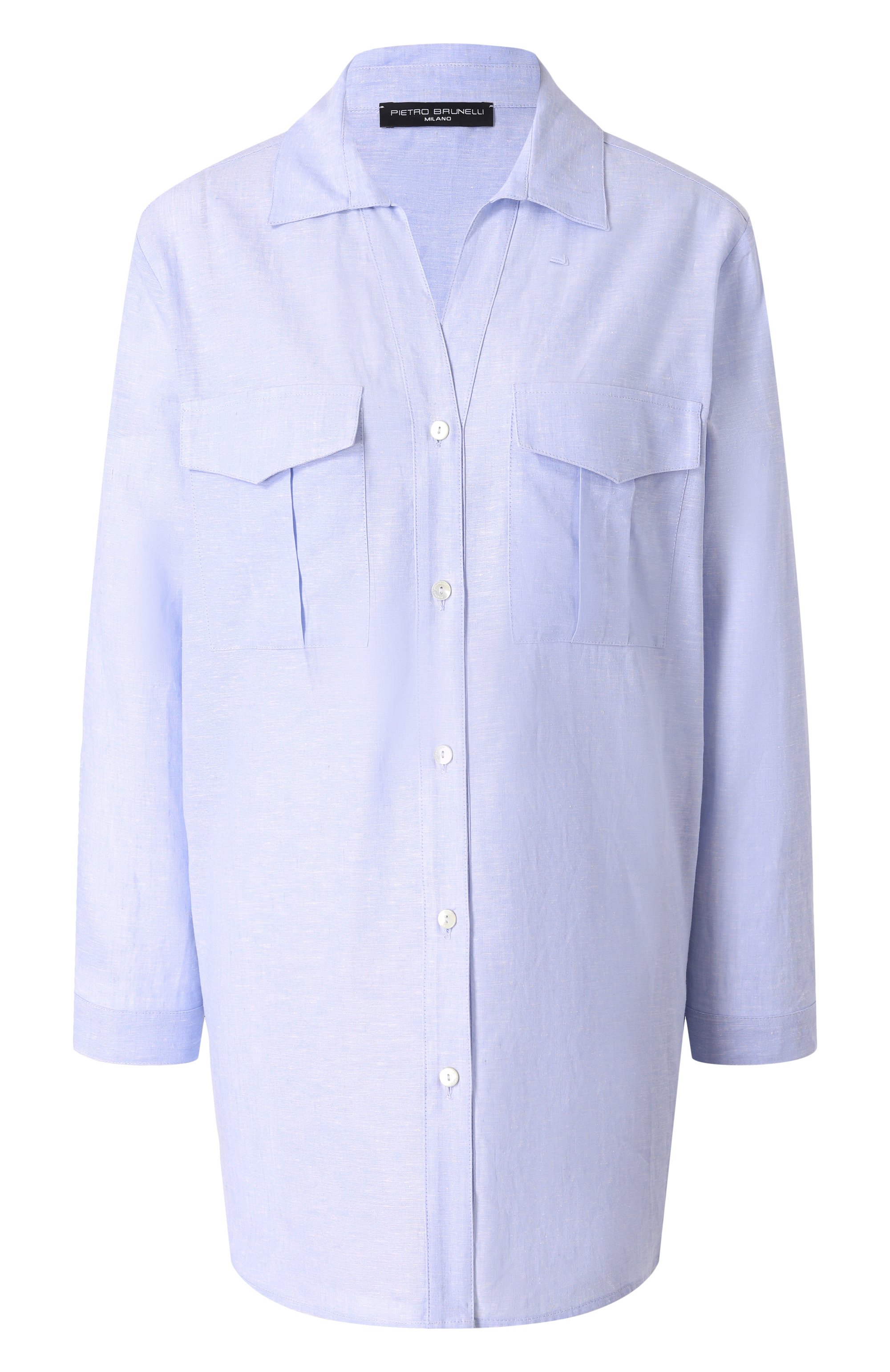 Рубашка изо льна и хлопка PIETRO BRUNELLI, арт. CA2474/LI0018, фото 1