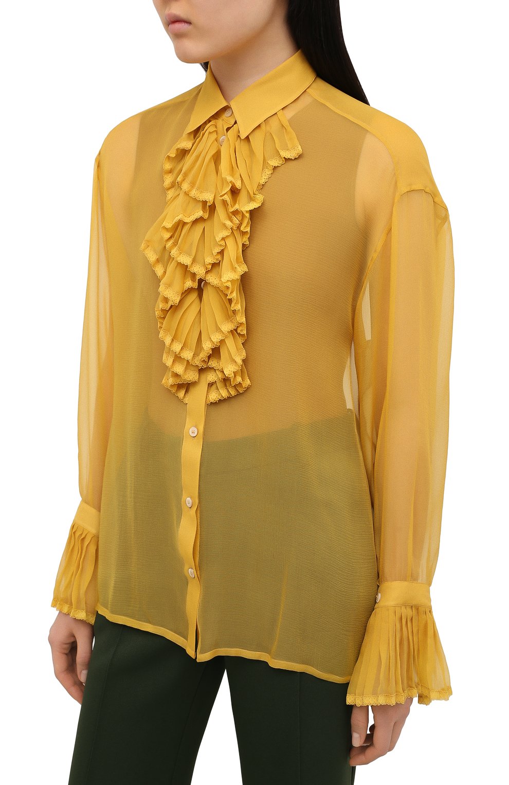 Шелковая блузка MAISON MARGIELA, арт. S29DL0190/S38057, фото 3