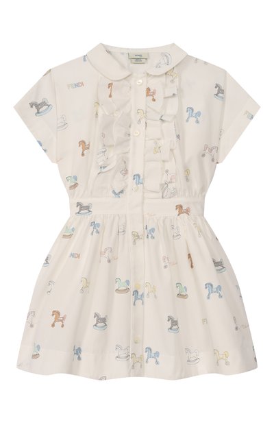 Хлопковое платье FENDI, арт. BFB597/AVW9