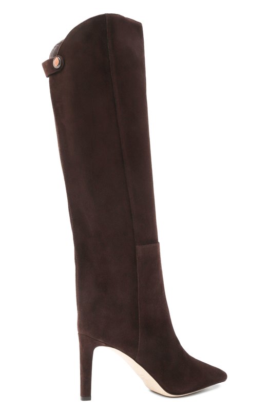 Замшевые сапоги Alizze 85 Jimmy Choo F_AL.EA/IZ/ZE KB 85/SUE Коричневый  F_AL.EA/IZ/ZE KB 85/SUE Фото 5