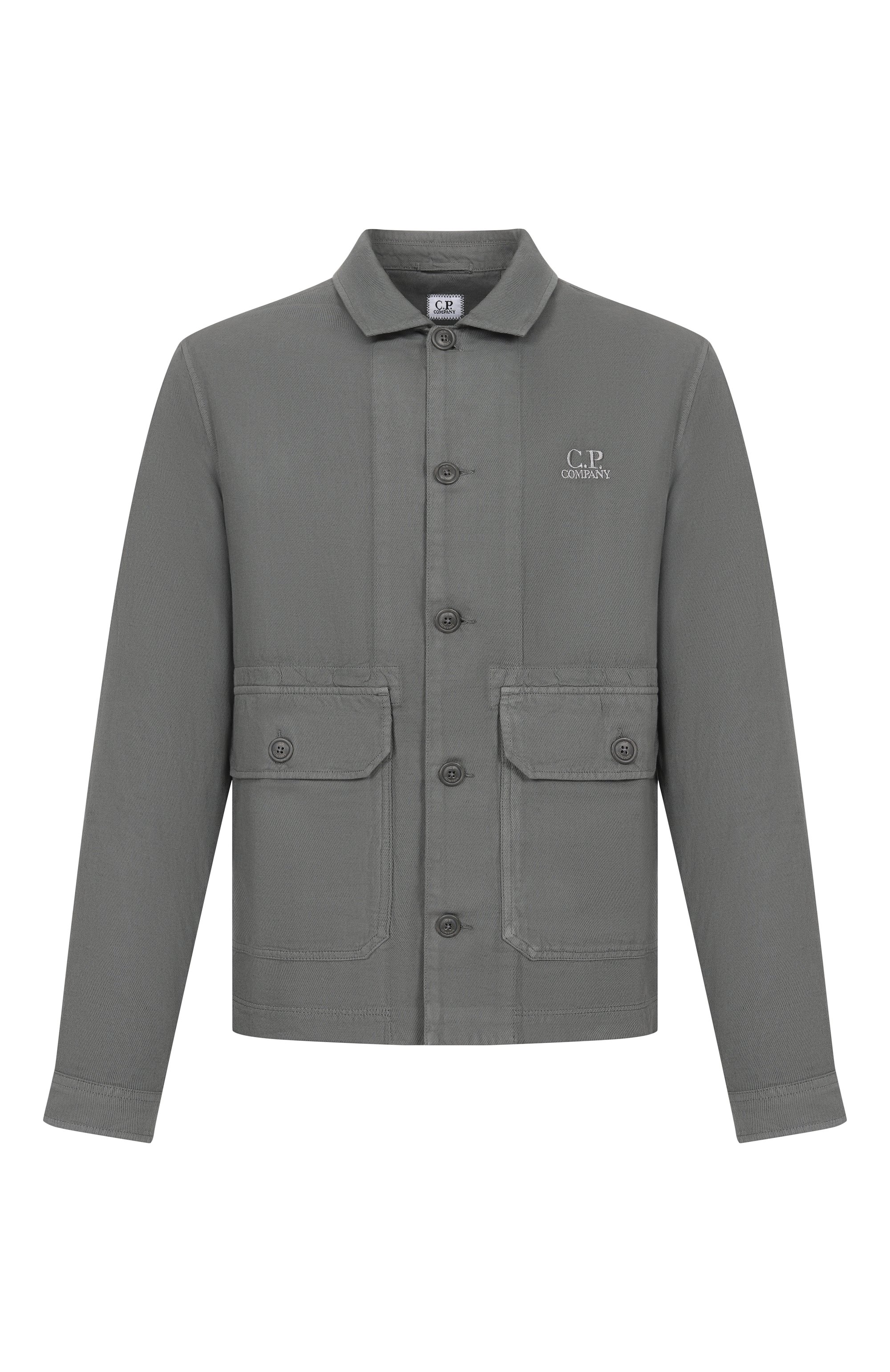 Рубашка из хлопка и льна C.P. COMPANY, арт. 20CM0S228A/006501G, фото 1