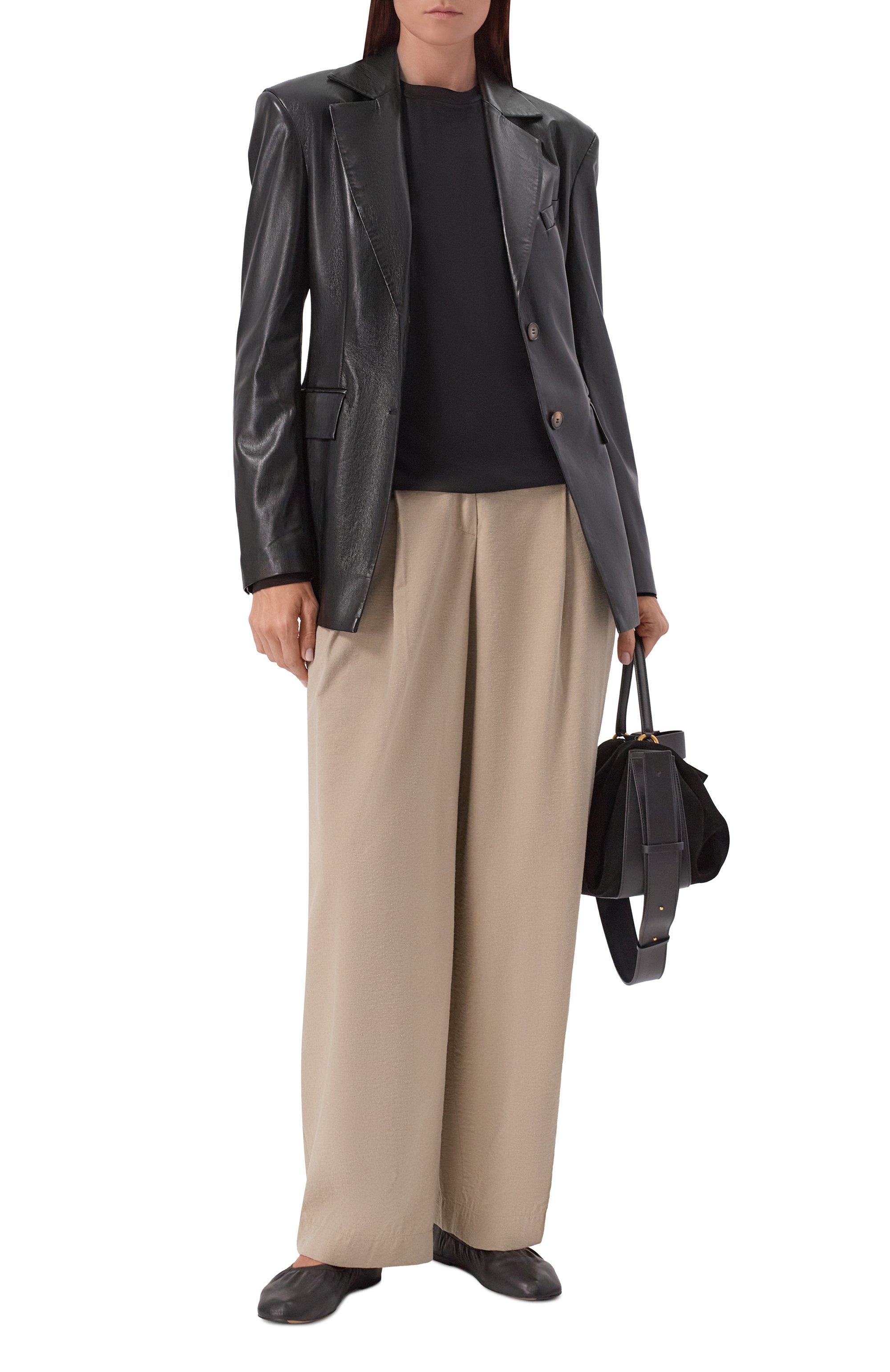 Кожаные балетки 12 STOREEZ, арт. 130435, фото 3