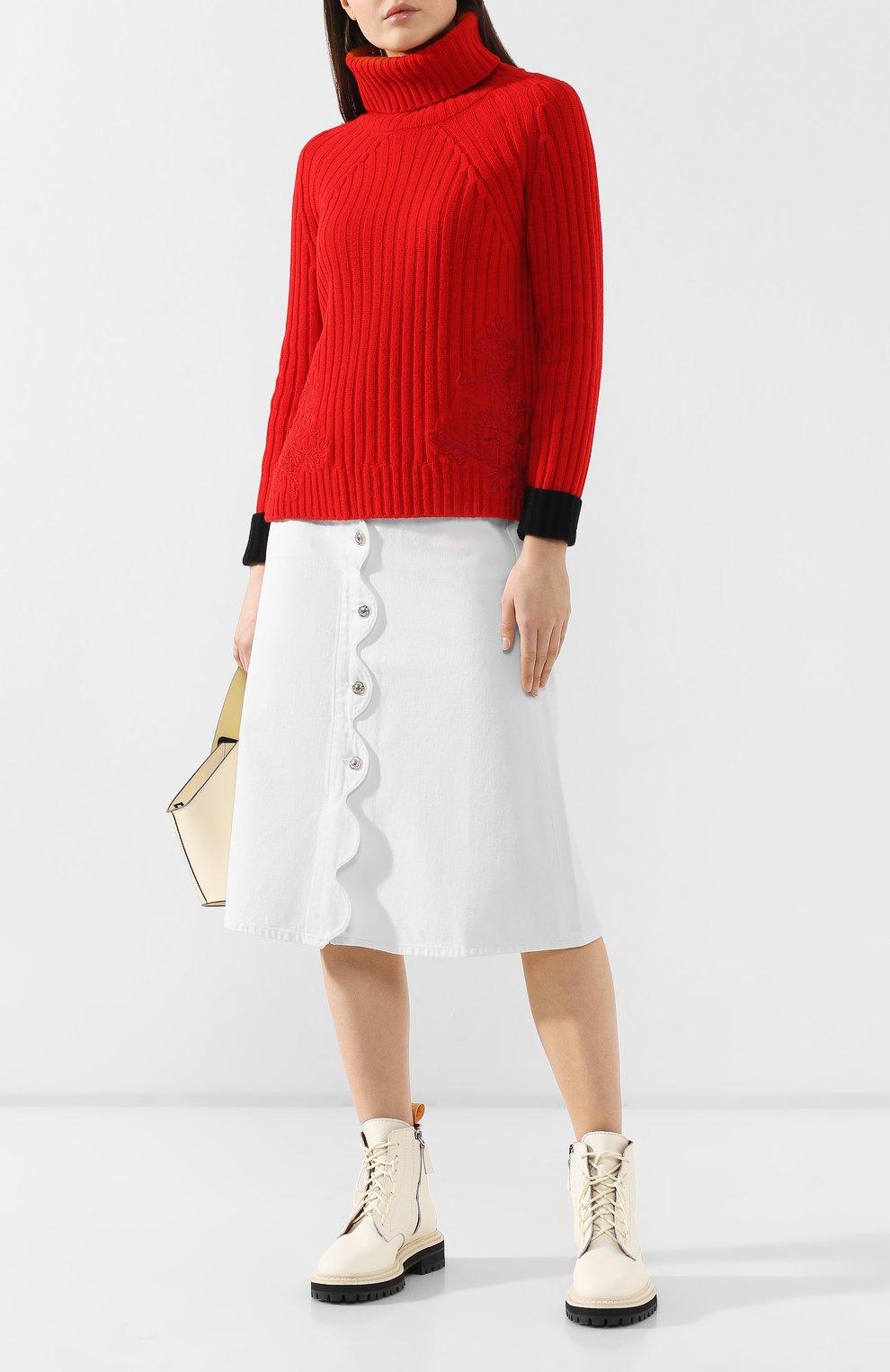 Свитер из смеси шерсти и кашемира ERMANNO ERMANNO SCERVINO, арт. 45T MG31 DEG, фото 2