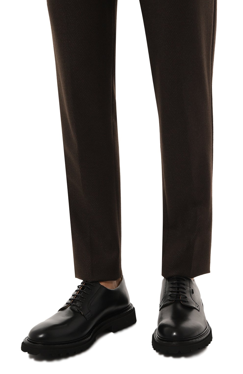 Кожаные дерби CAMERLENGO черного цвета по цене 43450 руб., арт. 16596/NER0, фото 3 Кожаные дерби CAMERLENGO, арт. 16596/NER0, фото 3