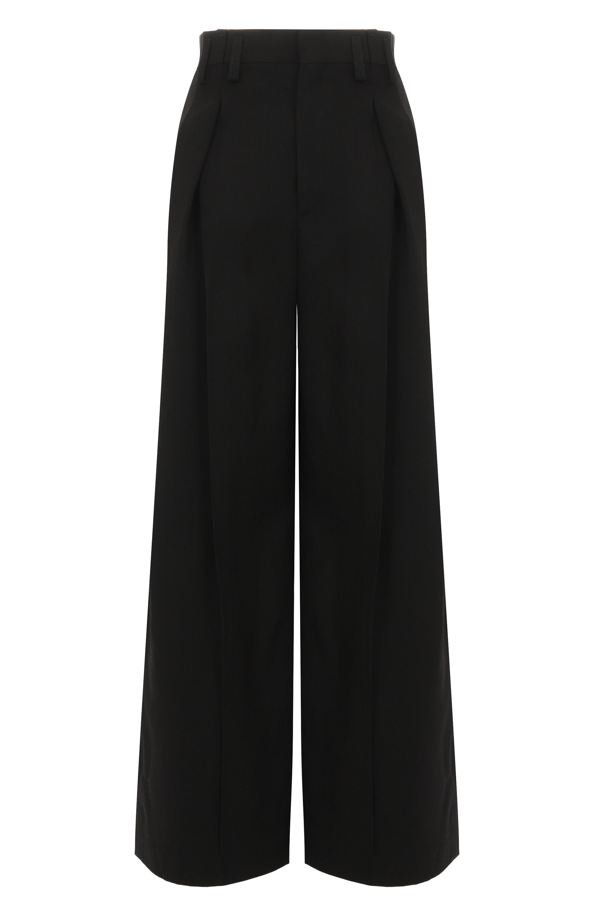 Брюки из вискозы и шелка JIL SANDER черного цвета по цене 259000 руб., арт. J21KA0265/J65005, фото 1 Брюки из вискозы и шелка JIL SANDER, арт. J21KA0265/J65005, фото 1